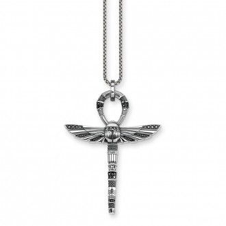 necklace cross of life ankh with scarab