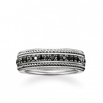 eternity ring black diamond