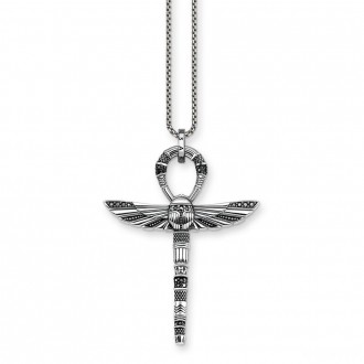 necklace cross of life ankh with scarab