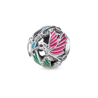 bead hummingbird silver