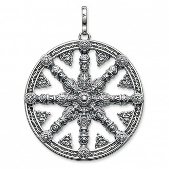 pendant Karma Wheel blackened