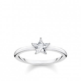 ring Sparkling star, silver