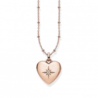 necklace heart locket pink