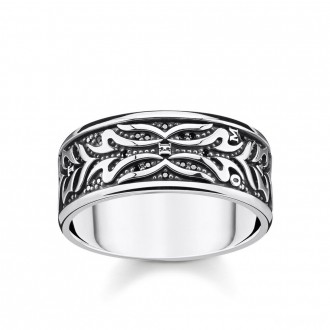 ring black tiger pattern