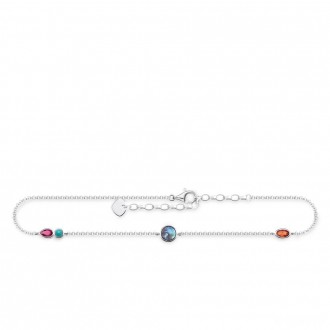 anklet Colourful Stones