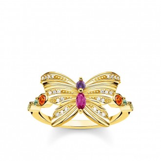 ring butterfly gold