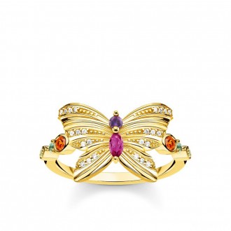 ring butterfly gold