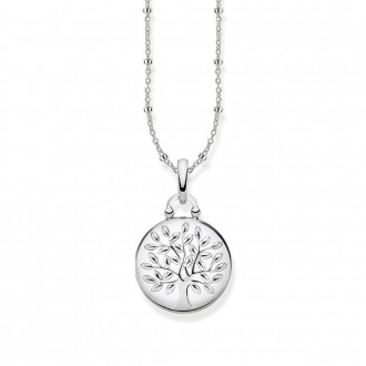 necklace Locket Tree of Love silver round