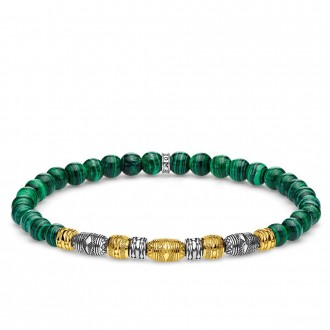 bracelet Two-tone lucky charm, green