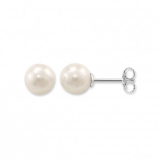 pearl ear studs large