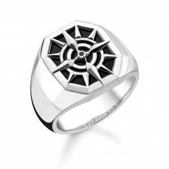 ring compass black