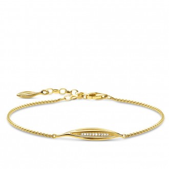 bracelet leaf gold