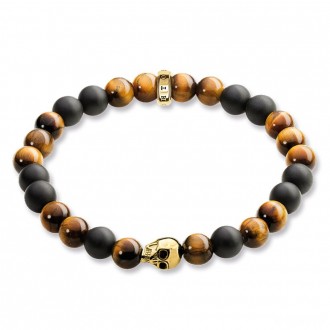 bracelet brown skull