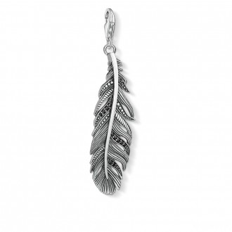 Charm pendant feather