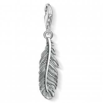 Charm pendant feather