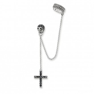 ear cuff cross and skull