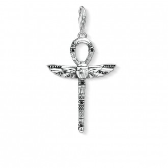 Charm pendant cross of life ankh with scarab