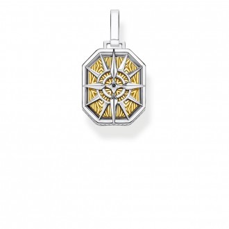 pendant compass gold