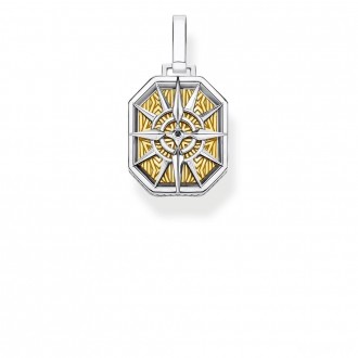 pendant compass gold