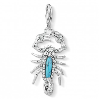 Charm pendant scorpion turquoise