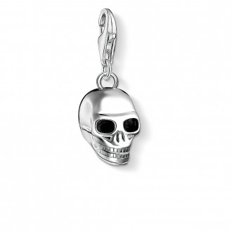 Charm pendant skull silver