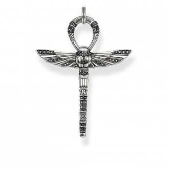 pendant cross of life ankh with scarab