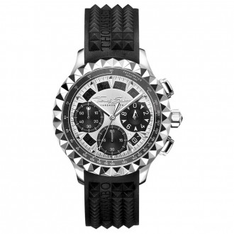 men's watch Rebel at Heart Chronograph silver black