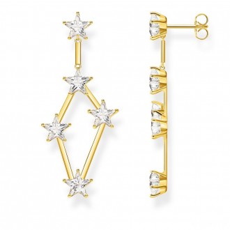 earrings stars gold