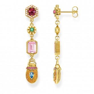 earrings scarab