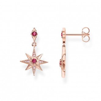 earrings star pink
