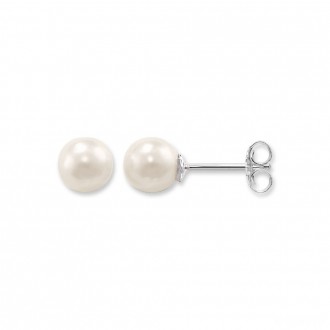 pearl ear studs small