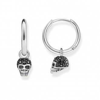 hoop earrings skull