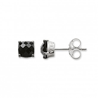 ear studs black stone