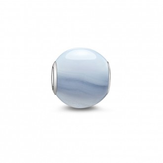 Bead blue chalcedony