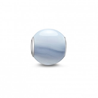 Bead blue chalcedony