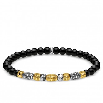 bracelet Two-tone lucky charm, black