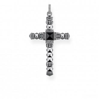 pendant Ethnic Cross Black Medium