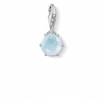 Charm pendant blue stone